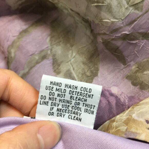 K Studio Midi A-line Dress Sz 14 Woman Purple Floral Cottage Romantic Sleeveless - Picture 10 of 14